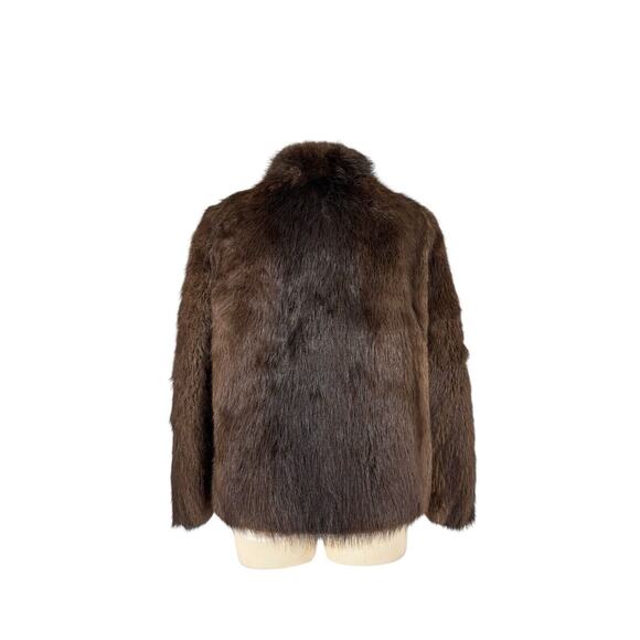 Vintage Kramer’s Fur Coat Parka Short Drawstring Women’s Old Money Quiet Luxury - Picture 3 of 16